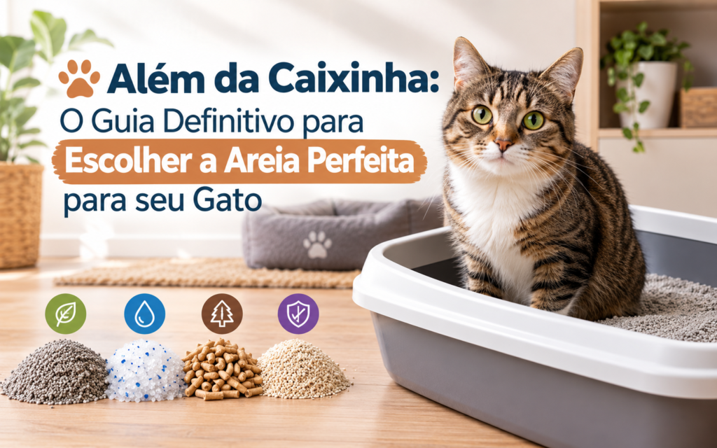 Além da Caixinha: O Guia Definitivo para Escolher a Areia Perfeita para seu Gato